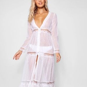 Boohoo Boho Lace Beach Dress